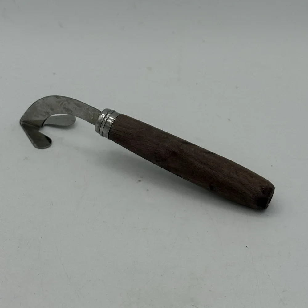Vintage Mid Century Retro Kitchen Tool Utensil Wooden Handle‎ Peeler